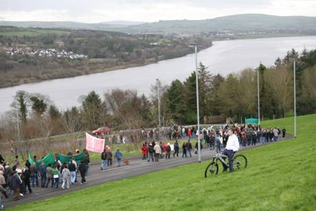 Down through the Creggan, overlooking the Foyle