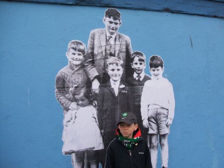 Jim Wray (tallest at back), murdered on Bloody Sunday, McCartney brothers + youngfella