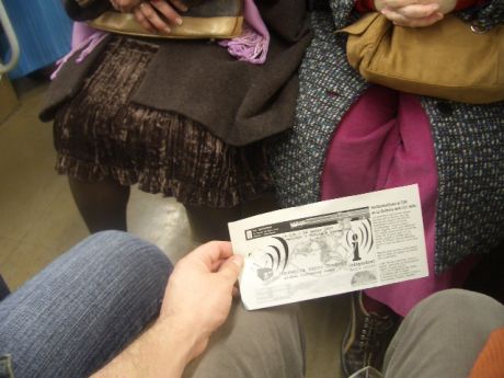Click on image to see full-sized version another one of the million things to do : Metro to Sants, drop flyers out to Contra Infos