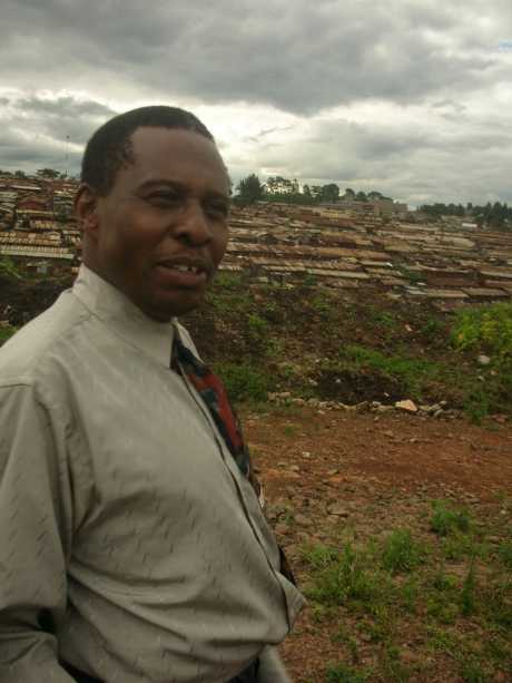 Pastor Nick Macharia working in KIbera