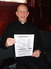 Though not present Alec Reid noted Belfast pacifist & cleric (RC) got the message & sent support. 