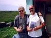 Eamonn Wall (left) with fellow Salmon poet, John Menaghan