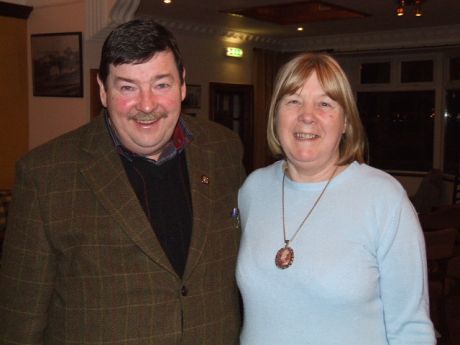 Leonard Hatrick TC and his wife Margaret who participated in the workshop on anti-social behaviour pictured after the post-workshop dinner