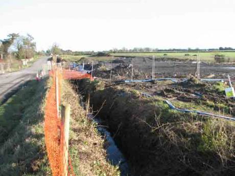 Collierstown man made water ditch. 