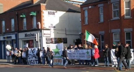A section of today's crowd
