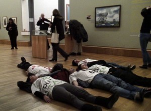 "die-in" inside