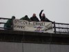 Ógra erecting boycott Israeli banners on Fly overs