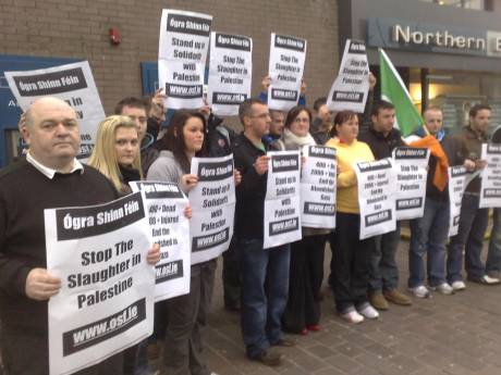 Omagh District Council Chairperson Martin McColgan attends to show solidarity