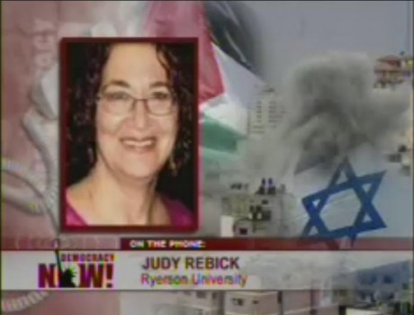US and Canadian Jews against the massacre: Judy Rebick occupies Israel embassy in Canada