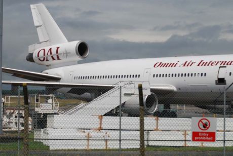 Click on image to see full-sized version Over 1200 planes like this one photographed at Shannon were granted permits to transport weapons of war through Ireland in 2009