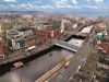 Overhead view of Dublin City Council’s planned “public transport priority” bridge at Marlborough Street – Hawkins Street.