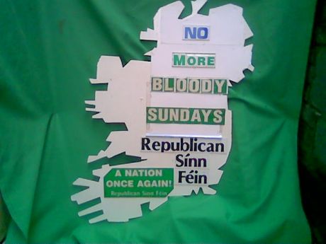 Click on image to see full-sized version 'Bloody Sunday' commemoration , Dublin , GPO , 12 noon - 2pm, Saturday 26th January 2013.