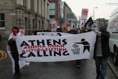 Marching from Stephens Green 1