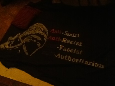 Unfinished antifa banner