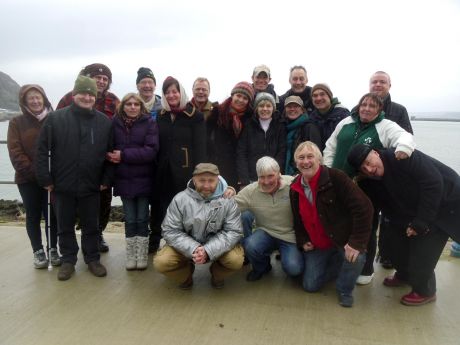 Saying farewell to the Irish visitors on Sunday