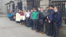Students from three local schools join the weekly Friday for Future Climate Strike in Dublin