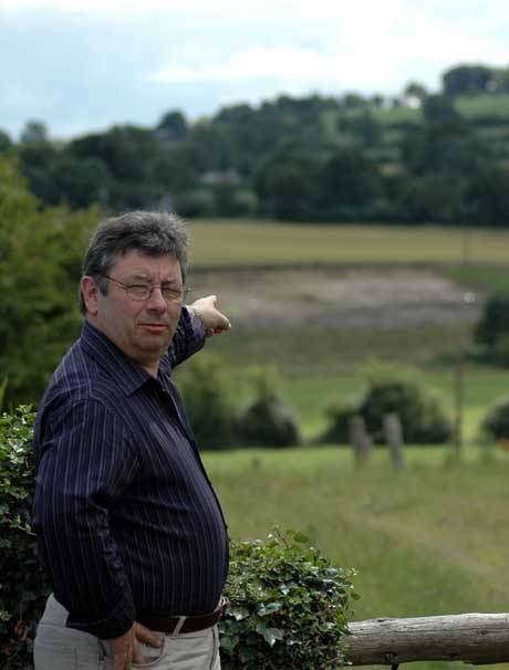 Colr. Joe surveys the scene of the M3 archaeological digs