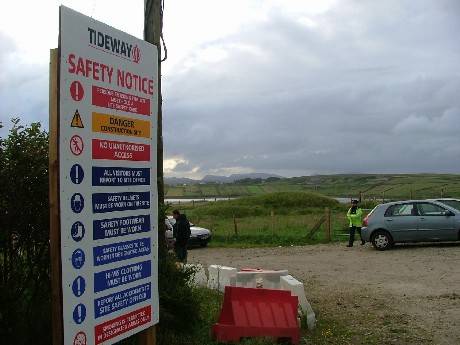 Entrance to the Tideway Compound in Glengad