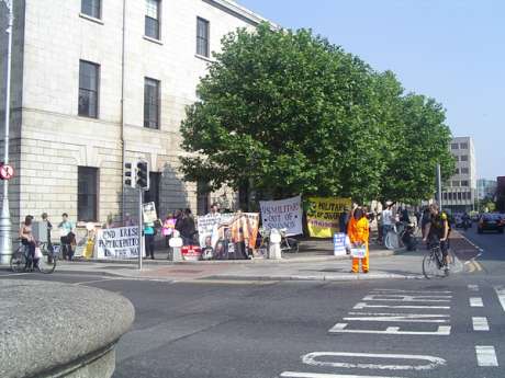 diverse crowd gather in solidarity