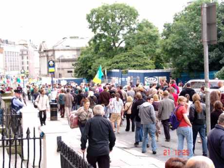 Leaving Parnell Square