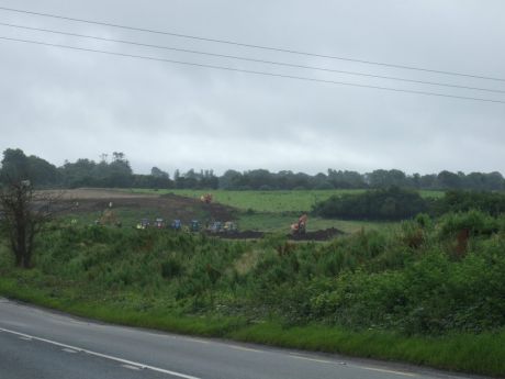 Approaching interchange site at Tara