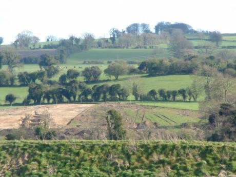 Site of interchange - top of Hill visible