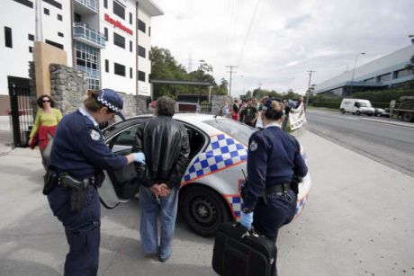 Catholic Worker Jim Dowling in Police Custody