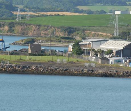 Fenced off areas on slag heap - are these the toxic zones?