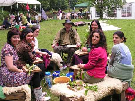 Herb Lore with Kes Clarke (back right)