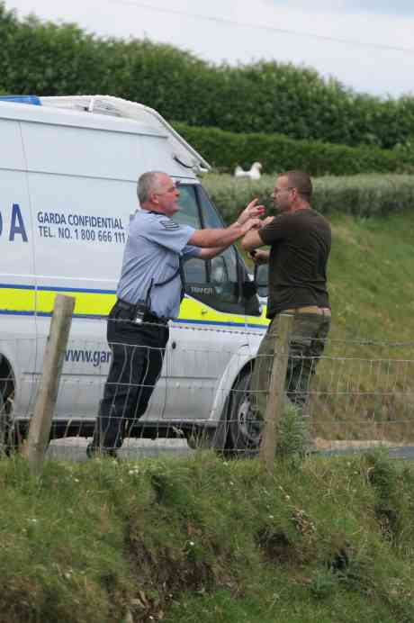 Seconds after an unprovoked assault on protester crossing the road. 3 arrests were made shortly after for the same offence of crossing the road.