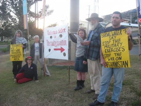 We held a solidarity vigil in town