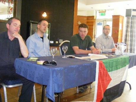 Click on image to see full-sized version Dónal Ó Mearáin, Fintan Lane, Fiachra Ó Luain & Jim McLaughlin