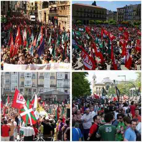 Scenes from the Basque general strike