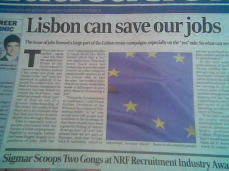 Sunday Tribune 'Business Section' , 11th October 2009.