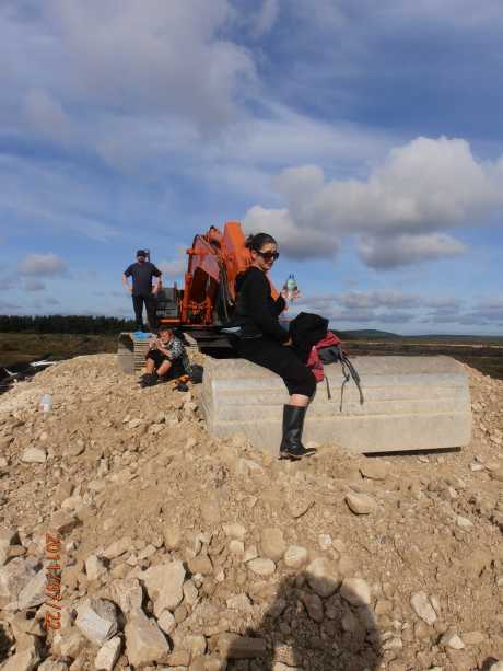 Stopping work at Shramore peat depository site