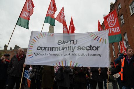 SIPTU Community Members on the March 