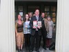 Gerry Bourke & Liam Heffernan with family & friends outside Castlebar courthouse on Friday