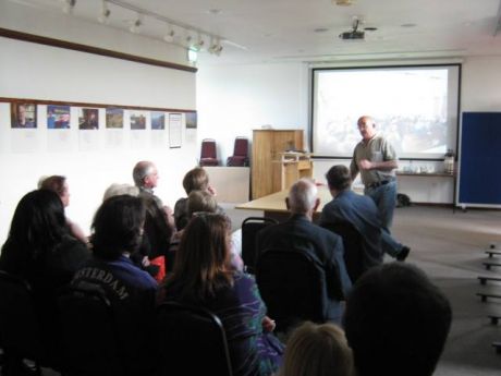 Terence Conway speaking at the launch