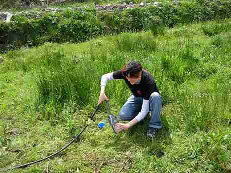 Piped water at the camp