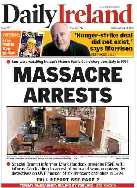 Click on image to see full-sized version MOrrison article in today's Daily Ireland