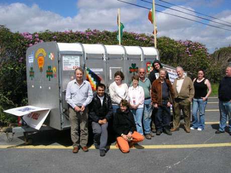 Jose at the daily picket of Ballinaboy - where Shell would like to build their refinery