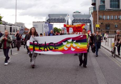 Click on image to see full-sized version Front of the march