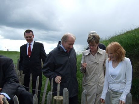 At the mound of the hostages