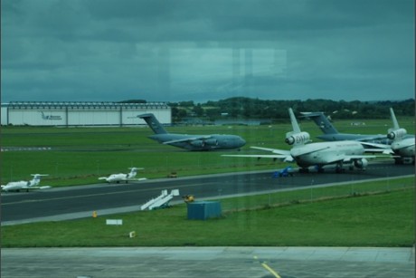 C 17 transporters, Troop carriers and US mil exec jets at Shannon
