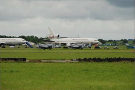 Click on image to see full-sized version A 10 Thunderbolt war-planes at Shannon 23 June 07