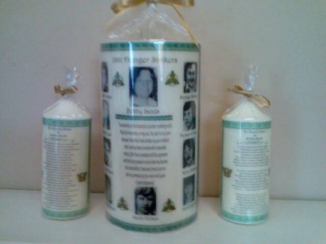  Three Memorial Candles to be auctioned as one item.
