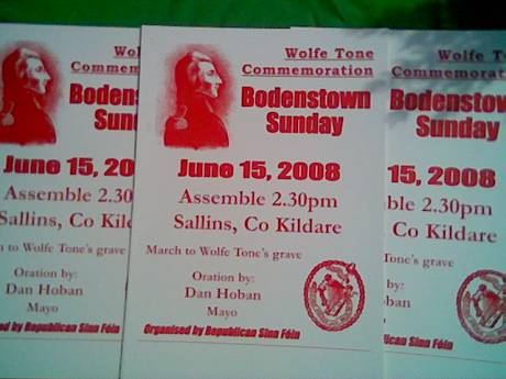 Bodenstown Sunday , 15th June 2008.