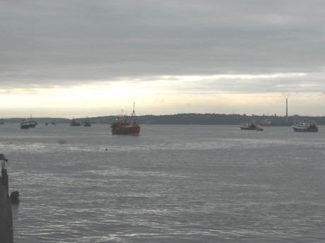 Passing the Spit Bank light