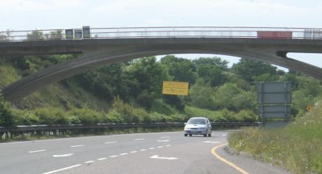 Sign on Kileens Bridge outside Cork