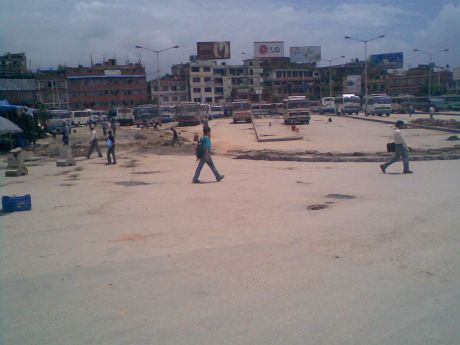 Empty Bus park